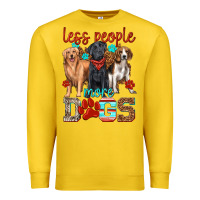 Lemon less people more dogs Premium Sweatshirt - texasbilliewilder