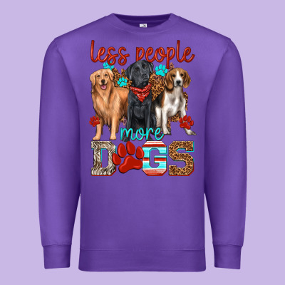 Premium Sweatshirt less people more dogs