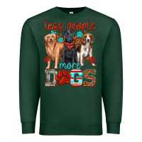 Sports Green less people more dogs Premium Sweatshirt - texasbilliewilder