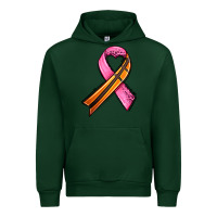 Forest Green breast cancer sport ribbons Urban Hoodie - AdoDesignShop
