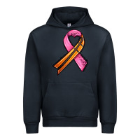 Navy breast cancer sport ribbons Urban Hoodie - AdoDesignShop