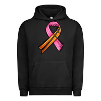 Pigment Black breast cancer sport ribbons Urban Hoodie - AdoDesignShop