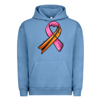 Pigment Pebble Blue breast cancer sport ribbons Urban Hoodie - AdoDesignShop