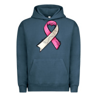 Pigment Midnight Navy breast cancer sport ribbons Urban Hoodie - AdoDesignShop