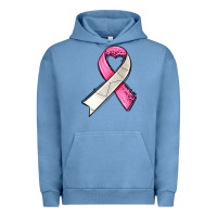 Pigment Pebble Blue breast cancer sport ribbons Urban Hoodie - AdoDesignShop