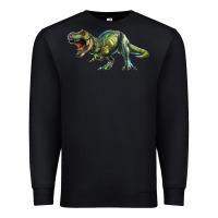 Black t rex dinosaur Premium Sweatshirt - RanaPortraitStore