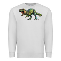 Dove Grey t rex dinosaur Premium Sweatshirt - RanaPortraitStore