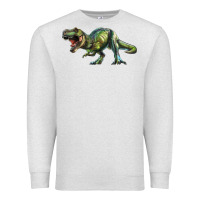 Oatmeal Heather t rex dinosaur Premium Sweatshirt - RanaPortraitStore