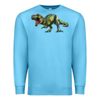 Ocean Blue t rex dinosaur Premium Sweatshirt - RanaPortraitStore