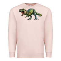 Pale Pink t rex dinosaur Premium Sweatshirt - RanaPortraitStore