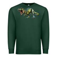 Sports Green t rex dinosaur Premium Sweatshirt - RanaPortraitStore