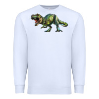 White t rex dinosaur Premium Sweatshirt - RanaPortraitStore