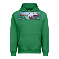 Merry Christmas With Santa Sleigh Urban Hoodie | Teevron