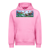 Fuchsia Pink merry christmas with santa sleigh Urban Hoodie - BundleAndBundleShop