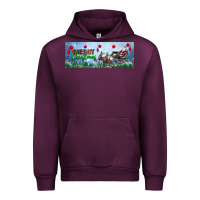 Mauve Wine merry christmas with santa sleigh Urban Hoodie - BundleAndBundleShop