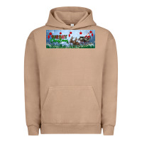Pigment Burro merry christmas with santa sleigh Urban Hoodie - BundleAndBundleShop
