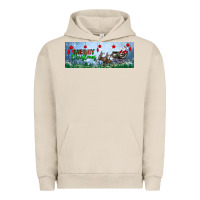 Pigment French Oak merry christmas with santa sleigh Urban Hoodie - BundleAndBundleShop