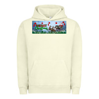 Pigment Pistachio merry christmas with santa sleigh Urban Hoodie - BundleAndBundleShop