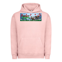 Pigment Salmon merry christmas with santa sleigh Urban Hoodie - BundleAndBundleShop