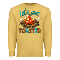 Antique Gold lets get toasted Premium Sweatshirt - texasbilliewilder