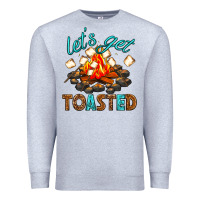 Heather Grey lets get toasted Premium Sweatshirt - texasbilliewilder