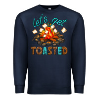 Navy lets get toasted Premium Sweatshirt - texasbilliewilder