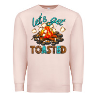 Pale Pink lets get toasted Premium Sweatshirt - texasbilliewilder