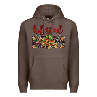Coffee Christmas blessed mom Premium Hoodie - JahusDesignShop