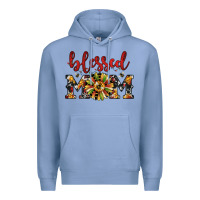 Colony Blue Christmas blessed mom Premium Hoodie - JahusDesignShop