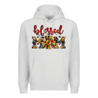 Dove Grey Christmas blessed mom Premium Hoodie - JahusDesignShop