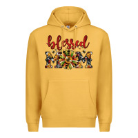 Mustard Christmas blessed mom Premium Hoodie - JahusDesignShop