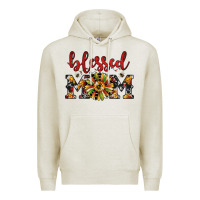 Oatmeal Heather Christmas blessed mom Premium Hoodie - JahusDesignShop