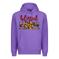 Purple Christmas blessed mom Premium Hoodie - JahusDesignShop