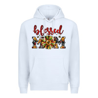 White Christmas blessed mom Premium Hoodie - JahusDesignShop