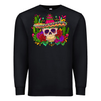 Black mexican skull Premium Sweatshirt - Zillion Design Studio