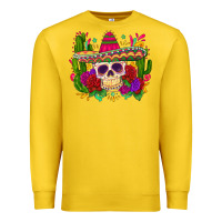 Lemon mexican skull Premium Sweatshirt - Zillion Design Studio
