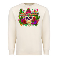 Sandshell mexican skull Premium Sweatshirt - Zillion Design Studio