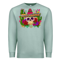 Seafoam mexican skull Premium Sweatshirt - Zillion Design Studio