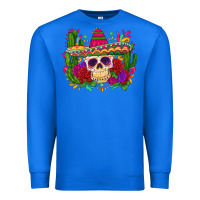 True Royal mexican skull Premium Sweatshirt - Zillion Design Studio