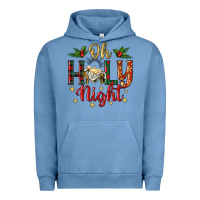 Pigment Pebble Blue oh holy night Urban Hoodie - BundleAndBundleShop