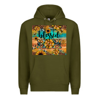 Army Green blessed mom Premium Hoodie - JahusDesignShop