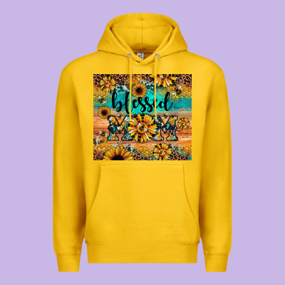 Blessed Mom Premium Hoodie Designed By Jahusdesignshop