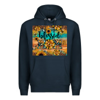 Navy blessed mom Premium Hoodie - JahusDesignShop