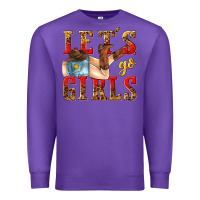 Purple lets go girls tbw Premium Sweatshirt - texasbilliewilder