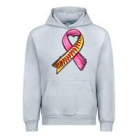 Heather Grey breast cancer sport ribbons Urban Hoodie - AdoDesignShop