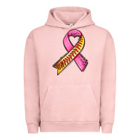 Pigment Salmon breast cancer sport ribbons Urban Hoodie - AdoDesignShop