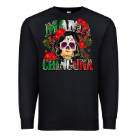 Black mama chingona Premium Sweatshirt - Zillion Design Studio