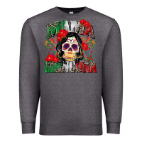 Charcoal Heather mama chingona Premium Sweatshirt - Zillion Design Studio