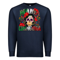 Navy mama chingona Premium Sweatshirt - Zillion Design Studio