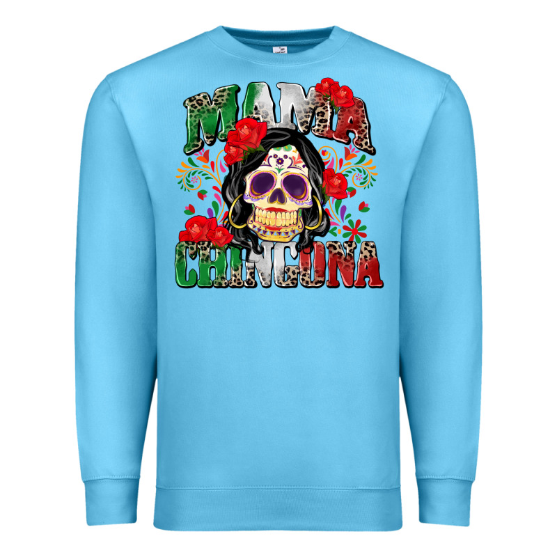 Mama Chingona Premium Sweatshirt by Zillion Design Studio | Teevron